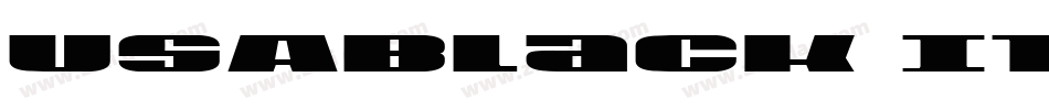 USABlack Italic字体转换